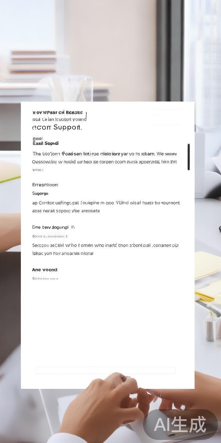 电子邮件支持：当问题不紧急或需要提供详细信息时，用
